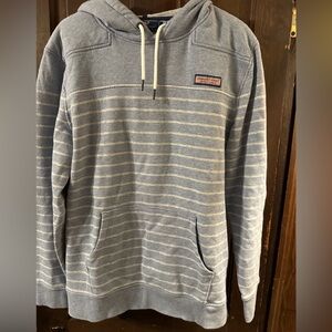 Men's Gray Striped Hoodie